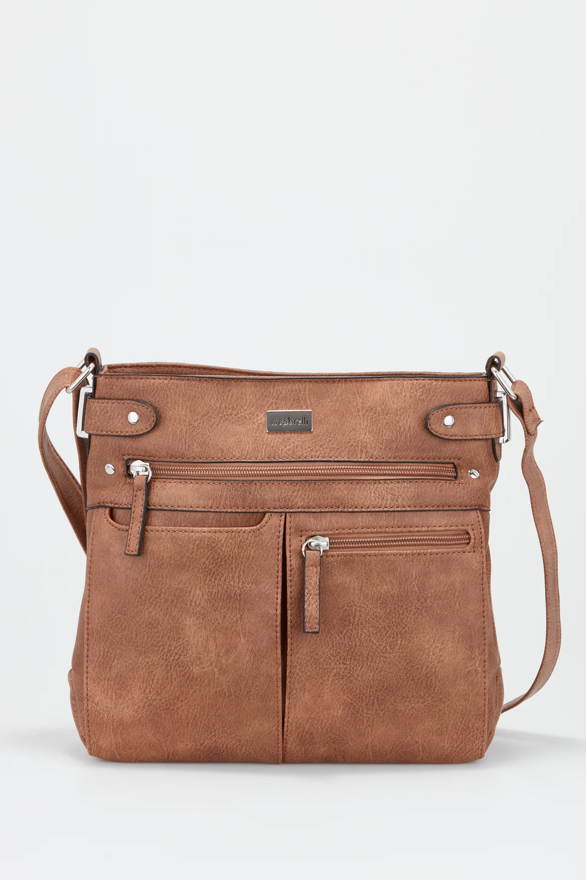 Tri-Pocket Crossbody Bag