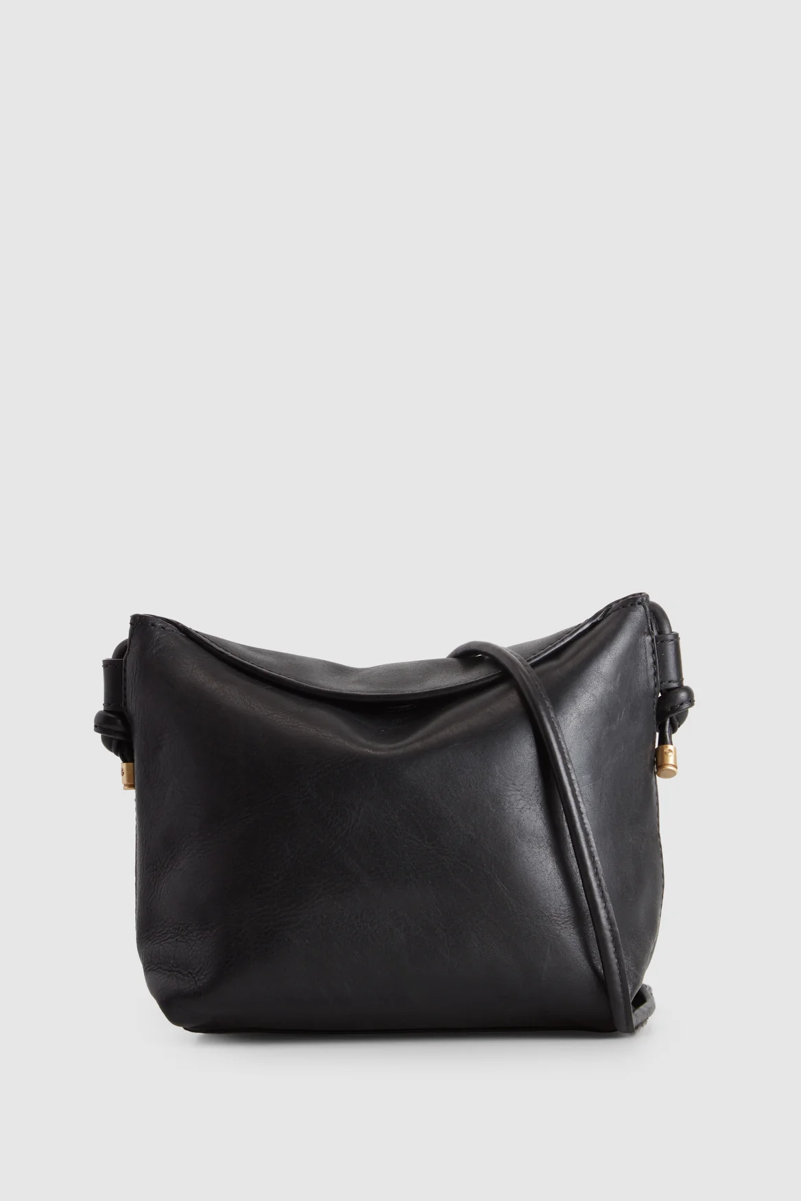 Clara Leather Curve Top Crossbody