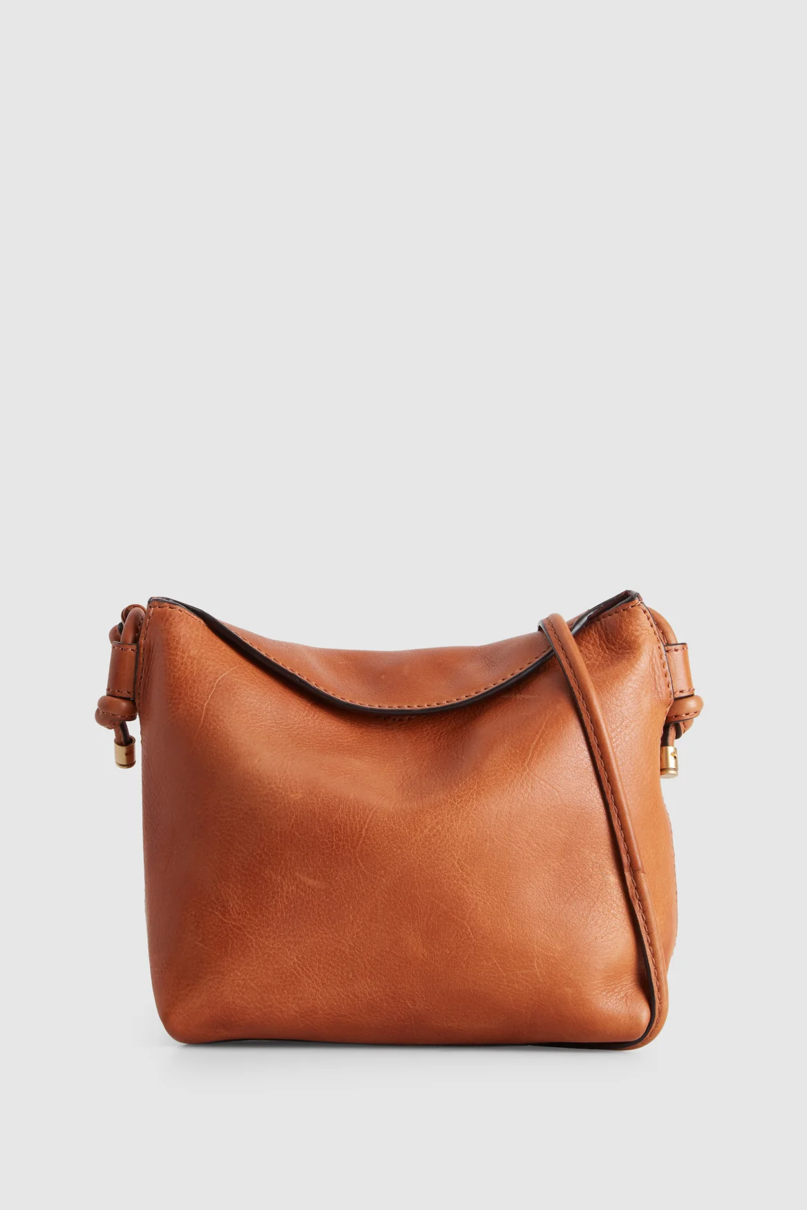 Clara Leather Curve Top Crossbody