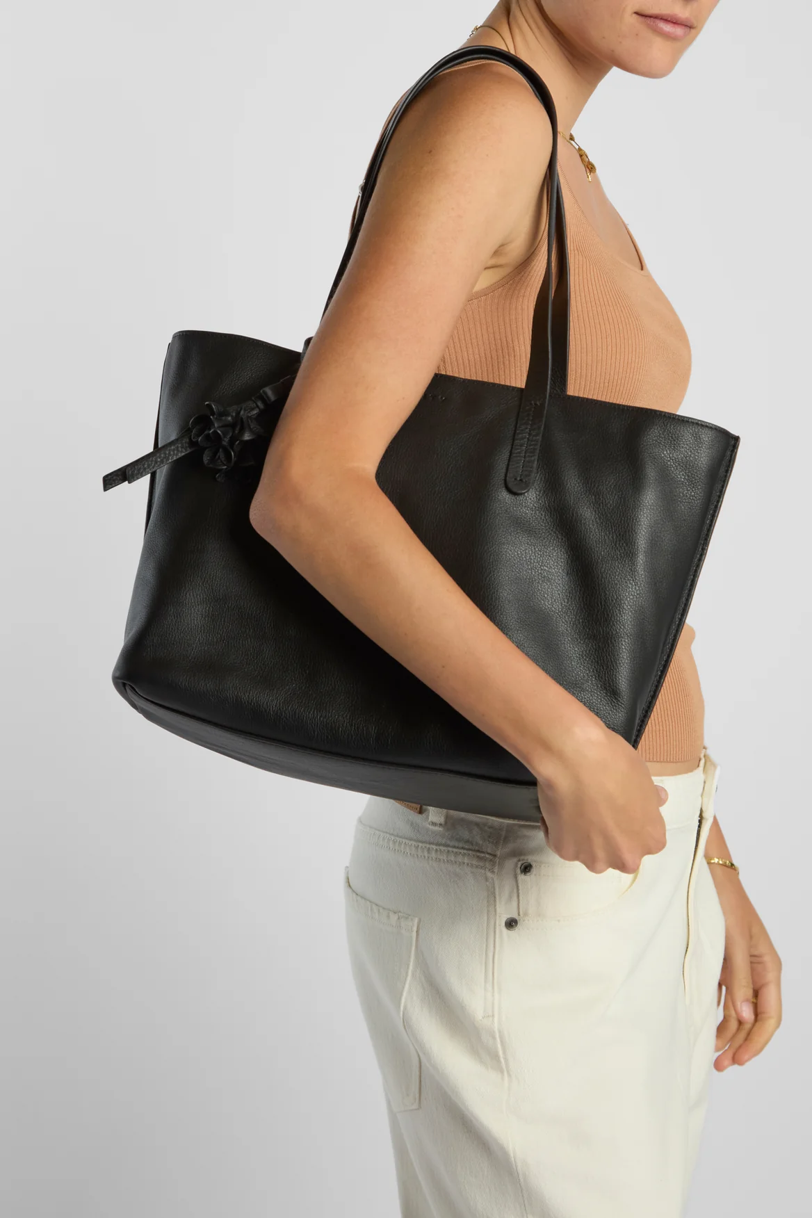 Elena Leather Tote Bag