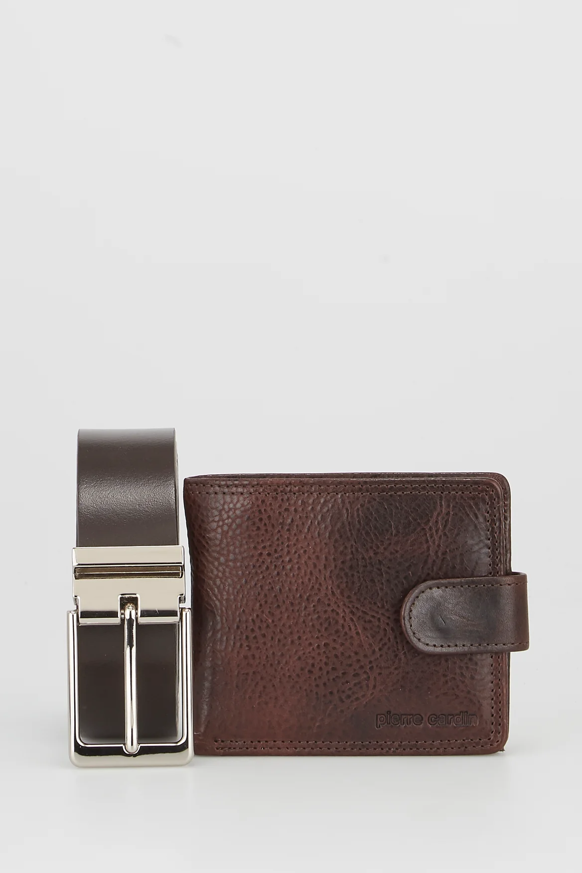 Leather Wallet & Belt Gift Set