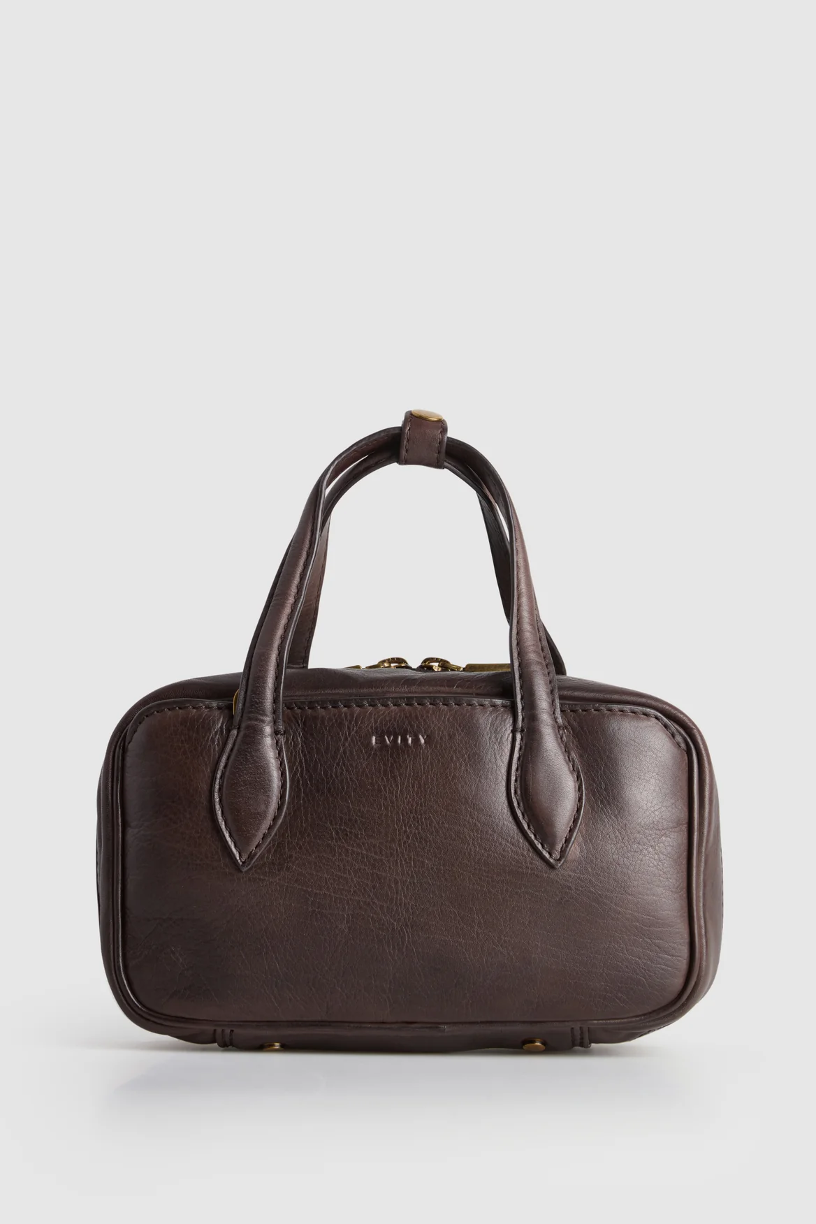 Lucia Leather Bowling Bag