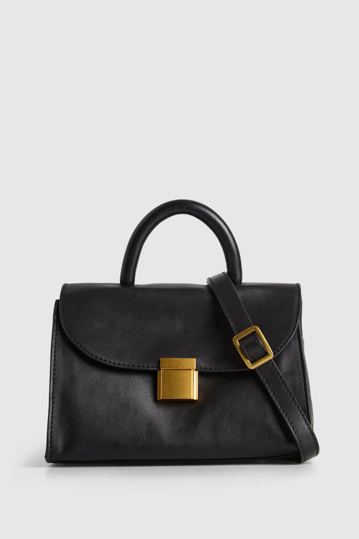 Lucia Leather Top Handle Bag