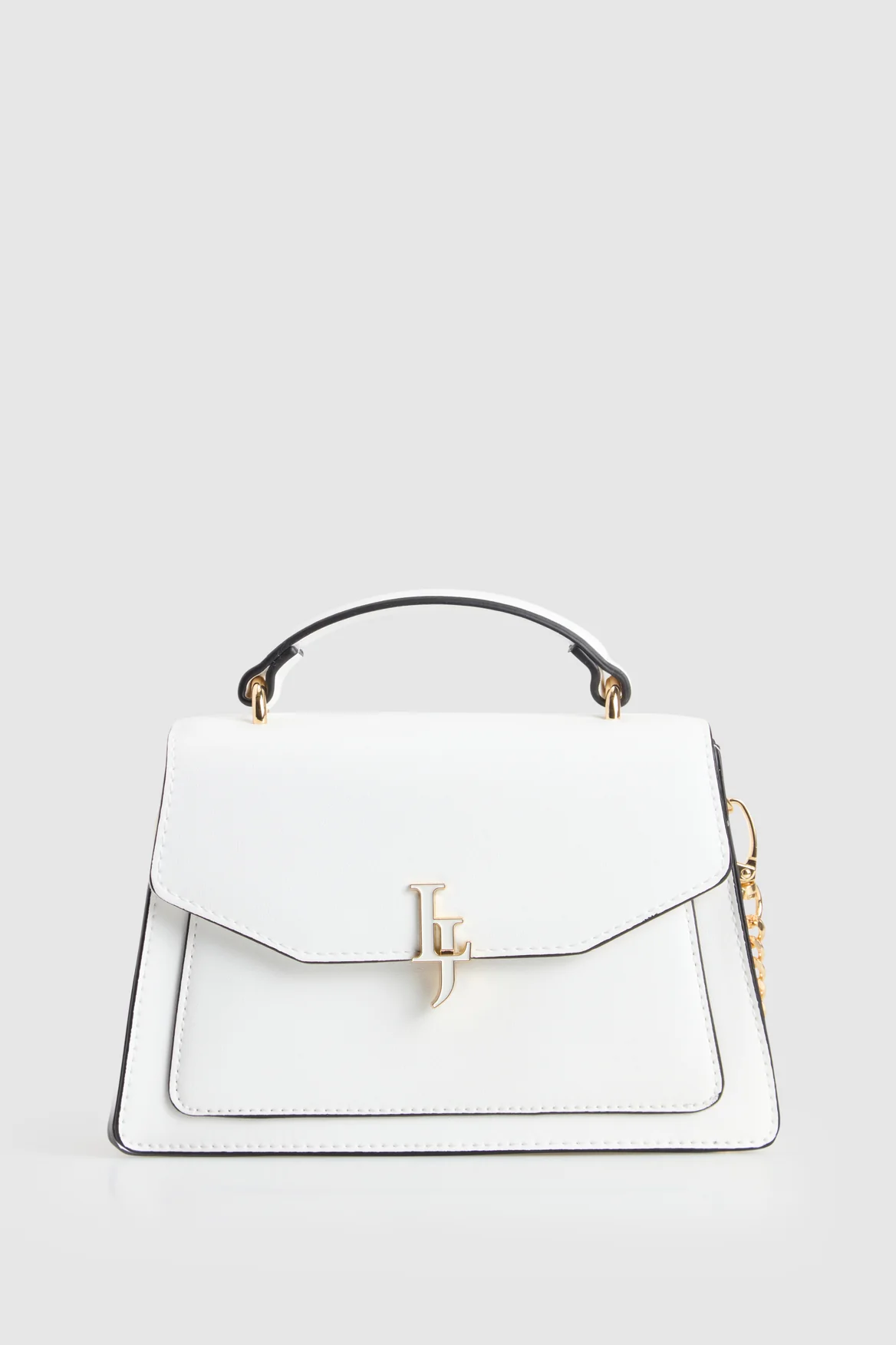 Enamel Logo Top Handle Bag