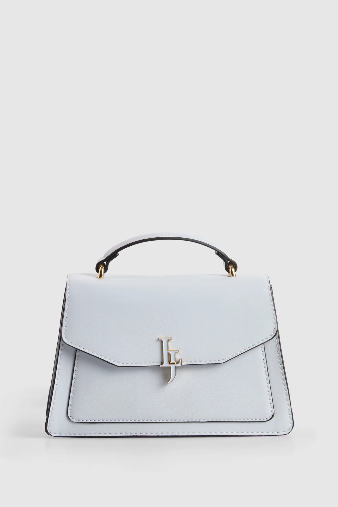 Enamel Logo Top Handle Bag