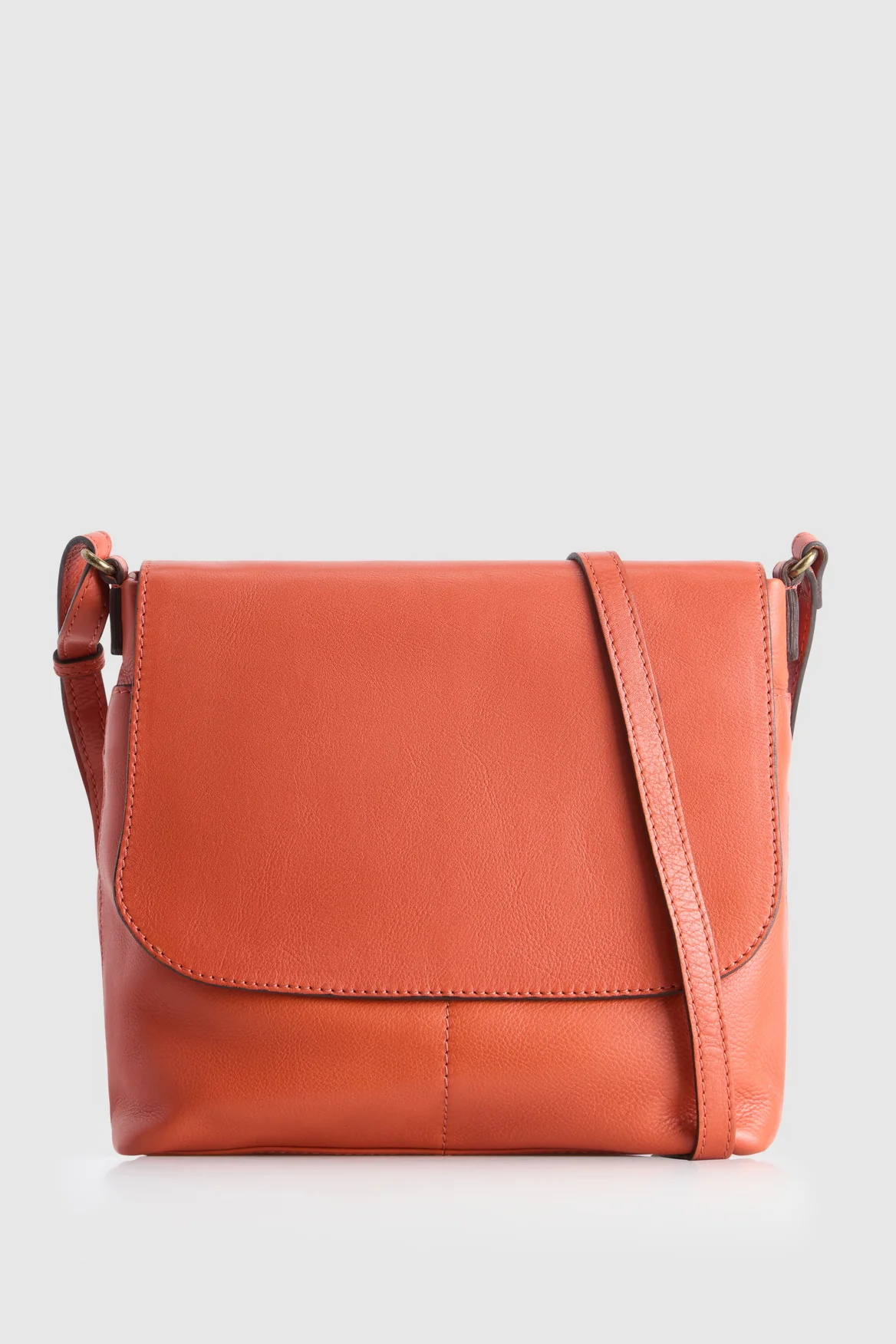 Maya Leather Flap Crossbody Bag