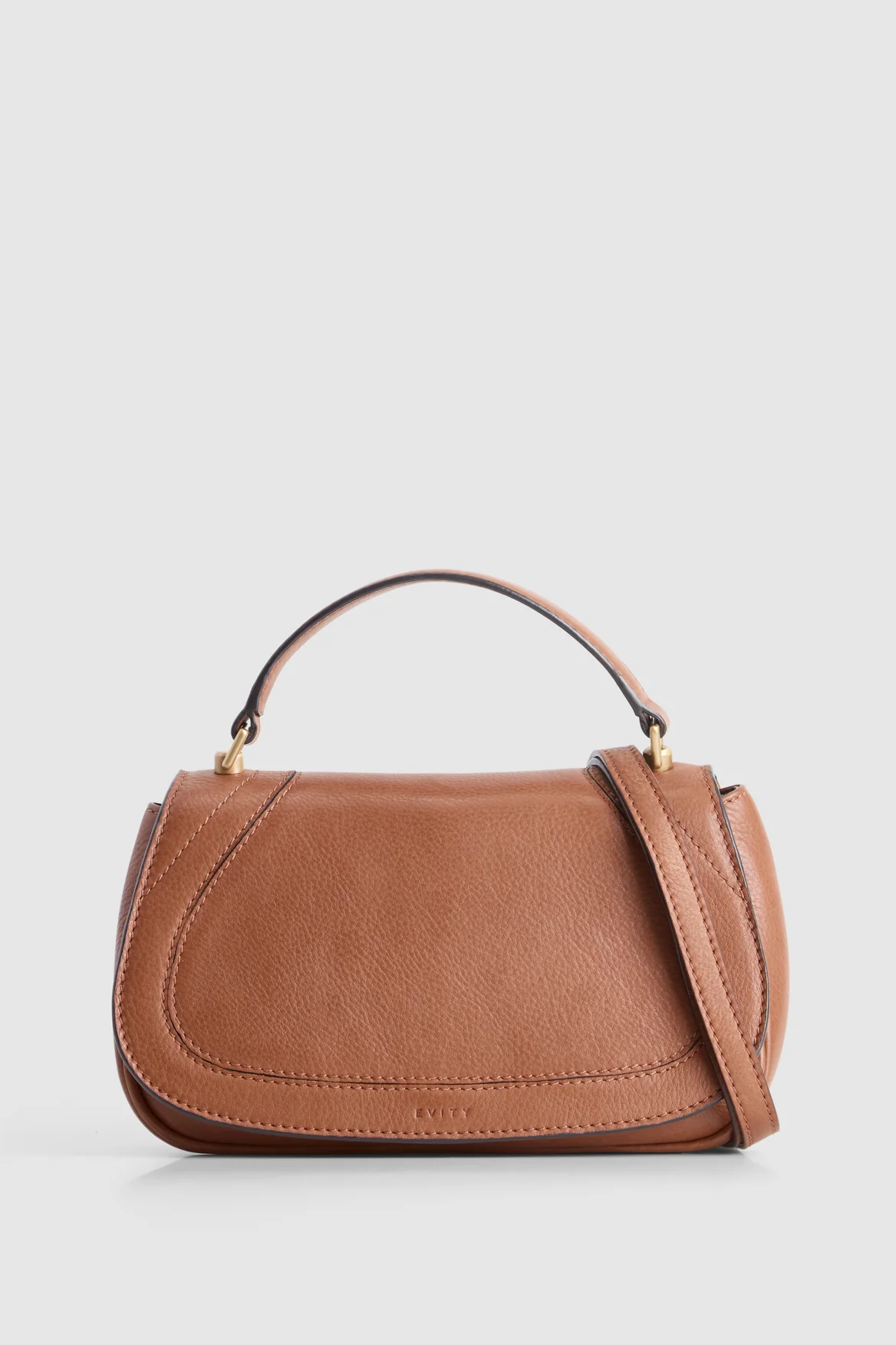 Elara Leather Flap Crossbody Bag