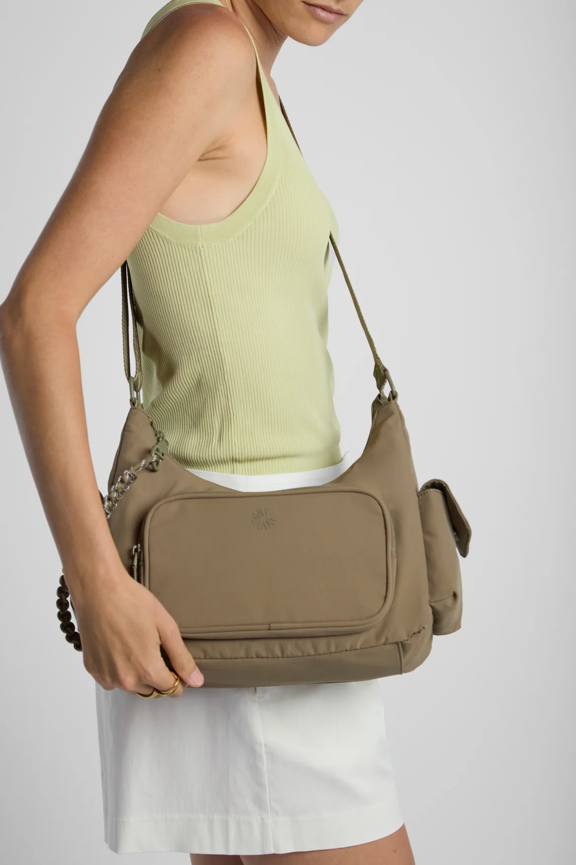 Gia Nylon Shoulder Bag