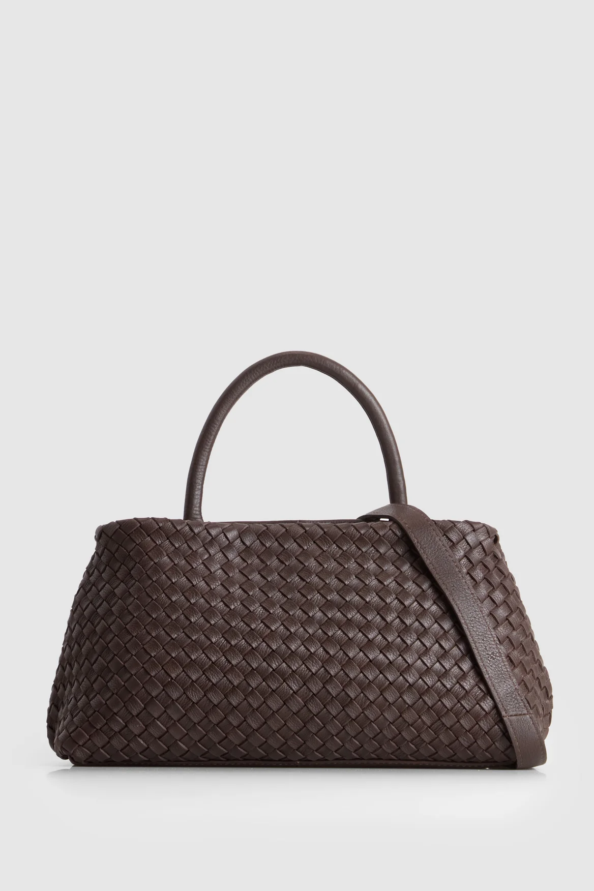 Margo Leather Weave Shopper Bag