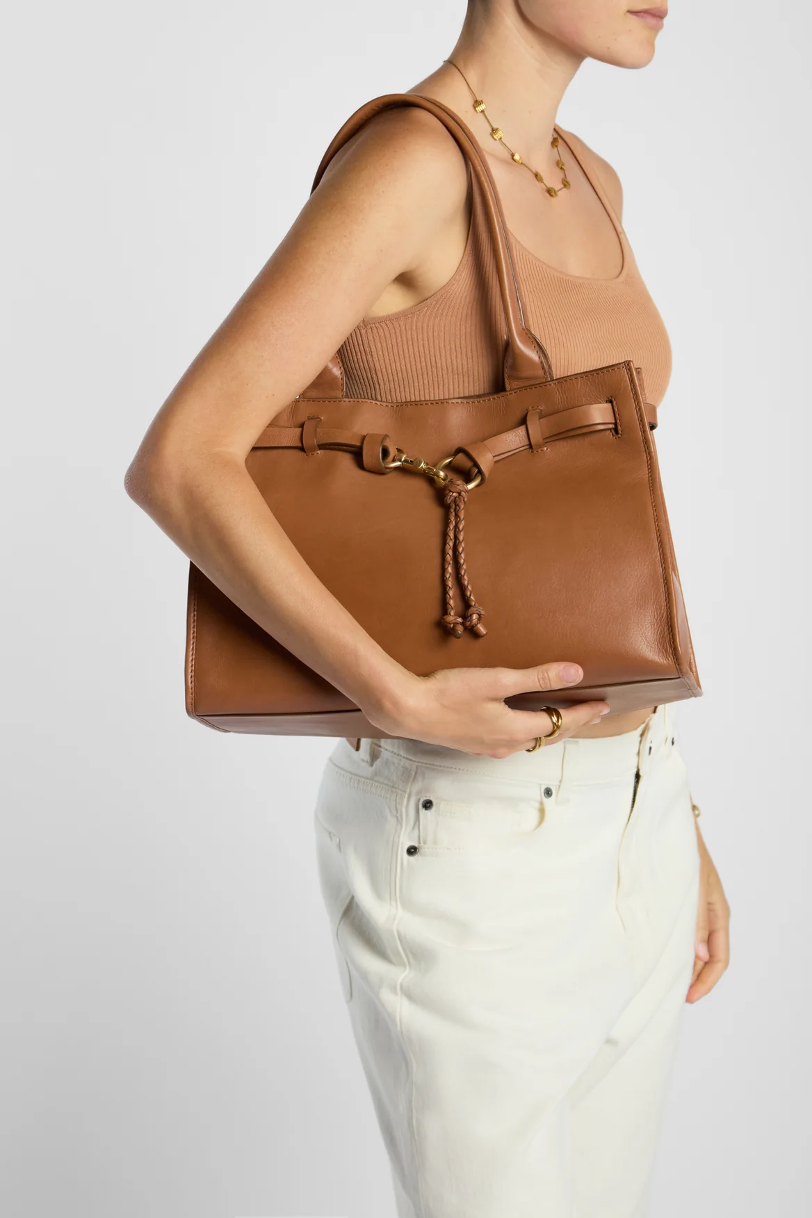 Celeste Leather Tote Bag
