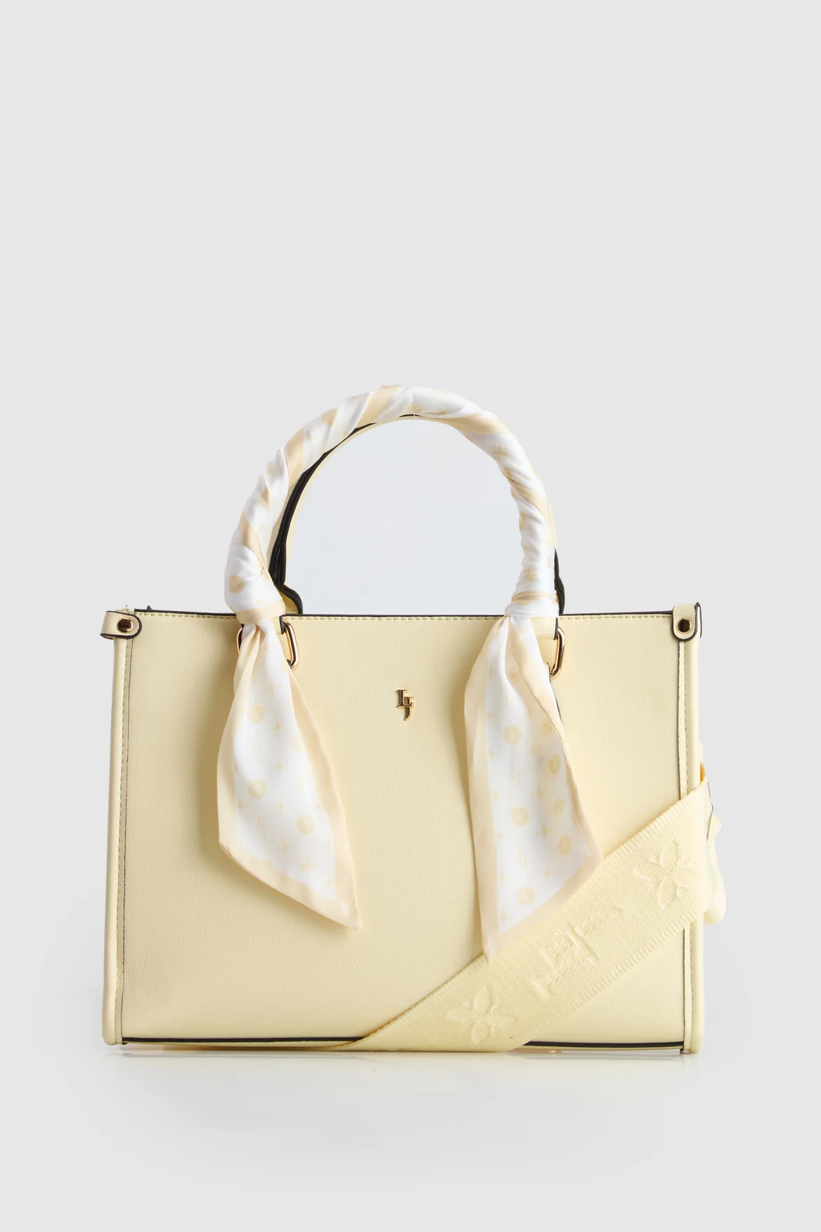 Small Tote Bag With Scarf