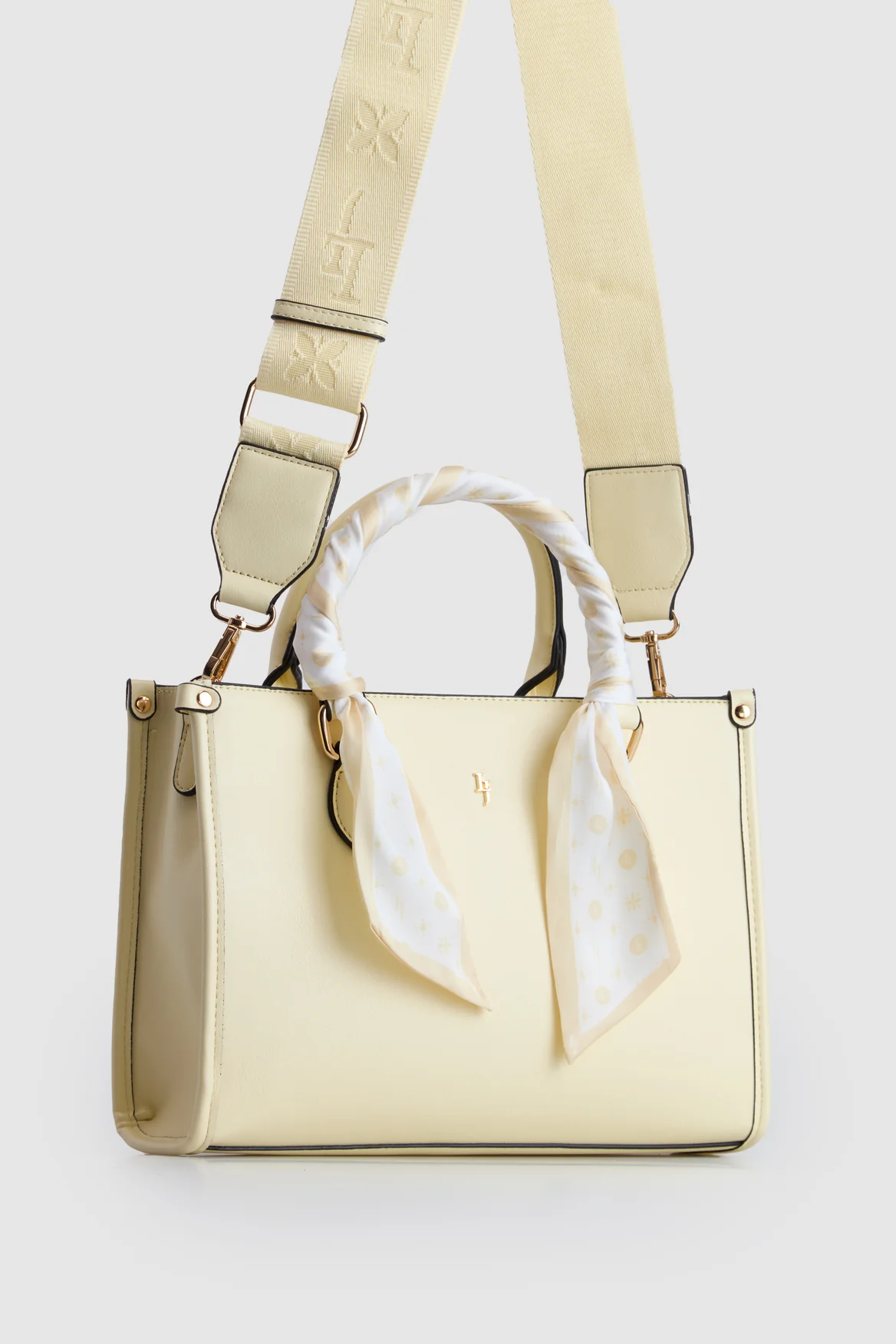Small Tote Bag With Scarf