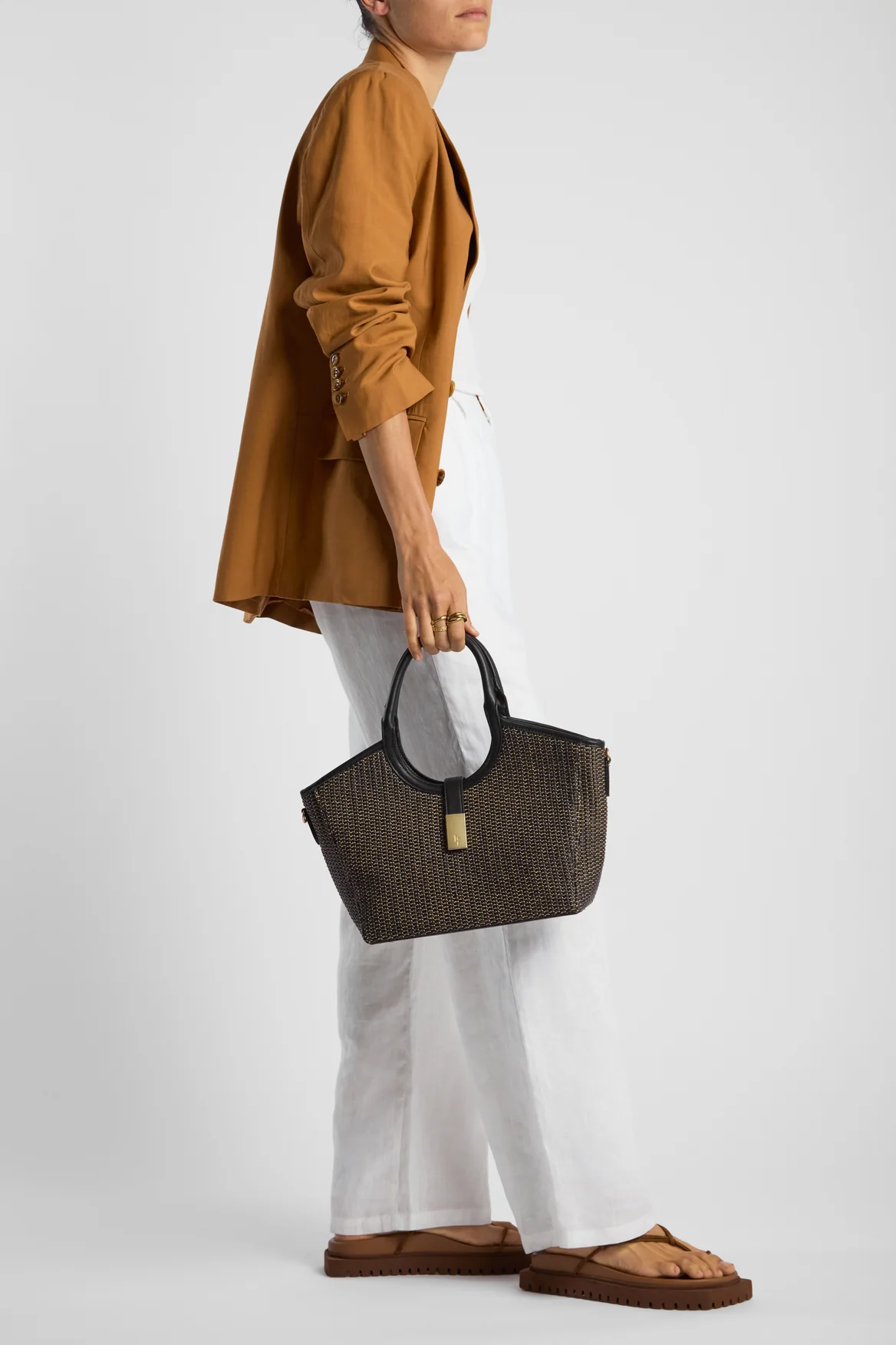 Alina Straw Grab Tote