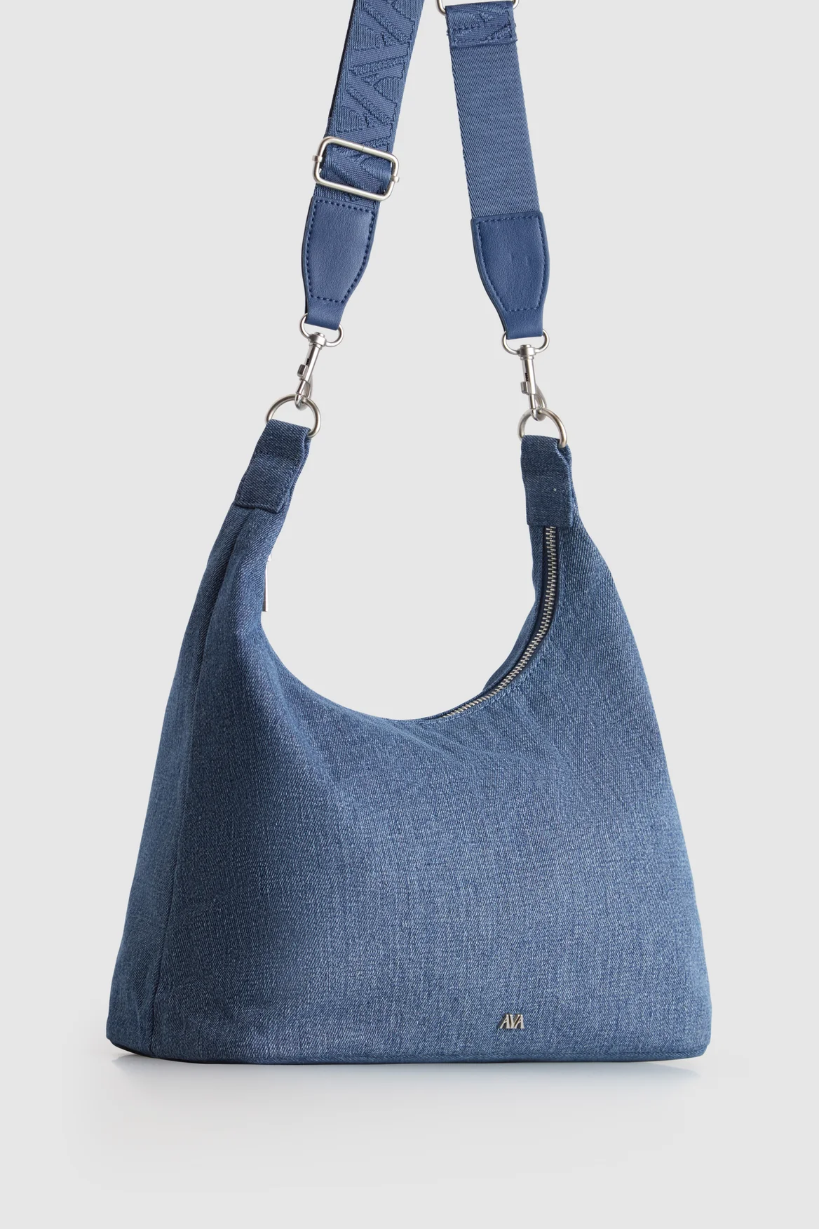 Aelyn Denim Hobo Bag